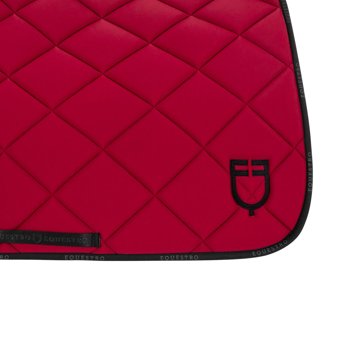 Dressage saddle pad technical fabric with logo