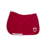 Dressage saddle pad technical fabric with logo