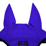 Perforated fabric fly veil with logo