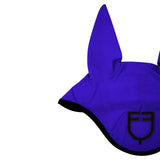 Perforated fabric fly veil with logo