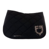 Equestro Jumping Saddle Pad With Rhinestone Logo
