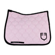 Equestro Dressage Saddle Pad With Onion Quilting #colour_pink