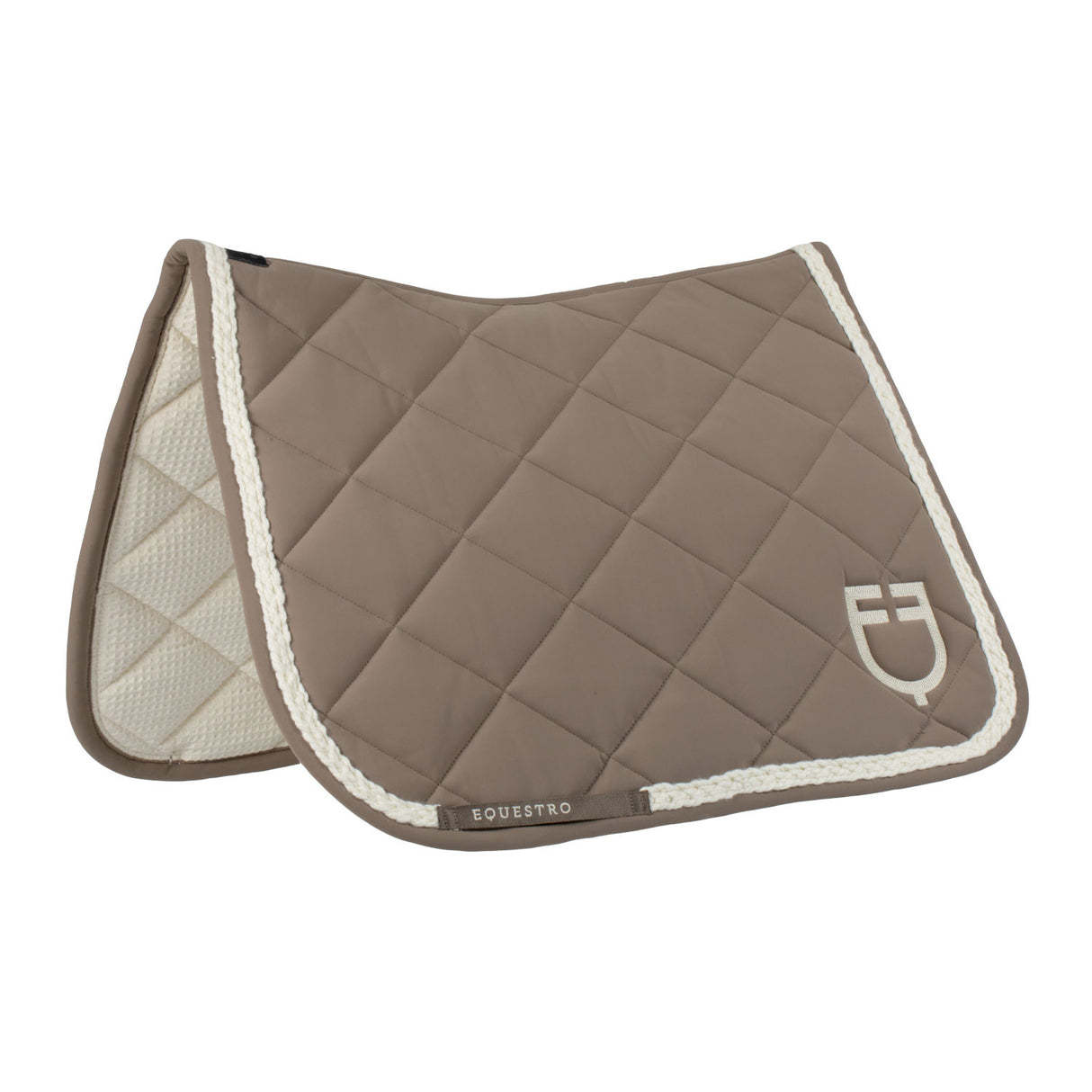 Braided cord dressage saddle pad