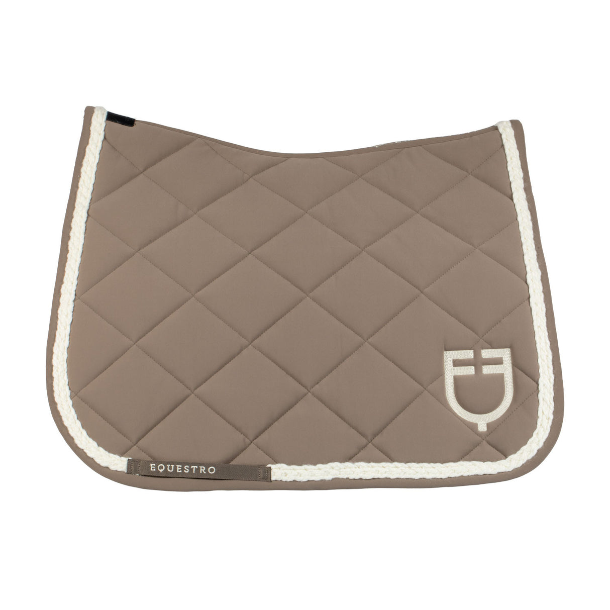 Braided cord dressage saddle pad