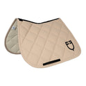 Jumping saddle pad with monogram print
