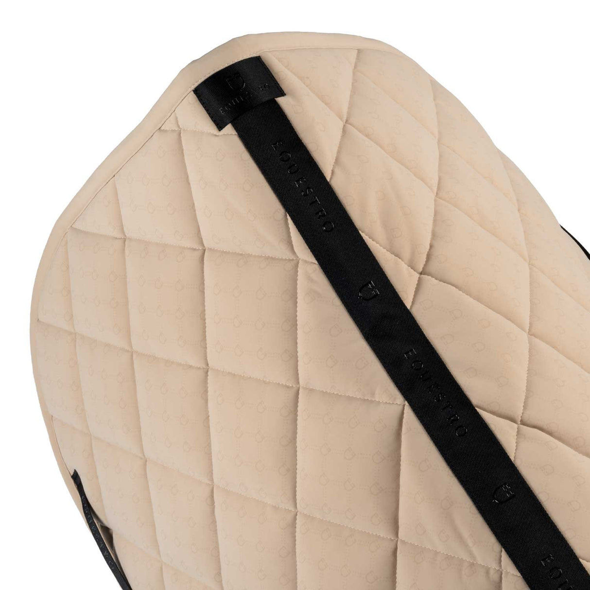 Jumping saddle pad with monogram print
