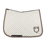 Dressage saddle pad with monogram print