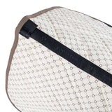 Dressage saddle pad with monogram print