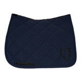 Dressage saddle pad with monogram print