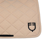 Dressage saddle pad with monogram print