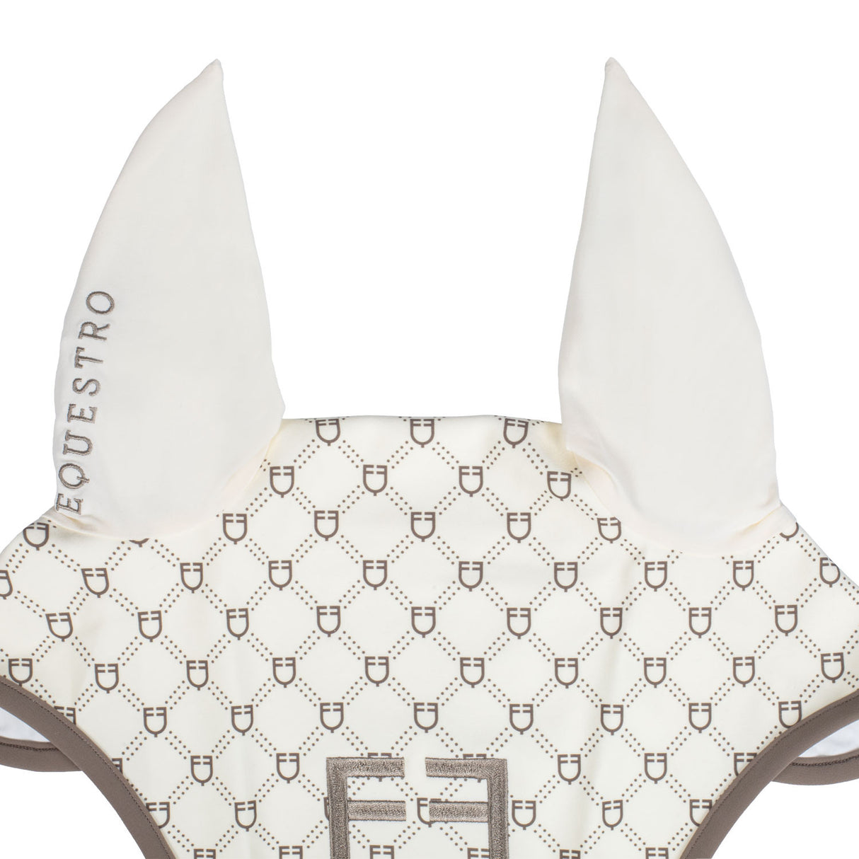 Fly veil with monogram print