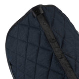 Jumping saddle pad in denim-effect technical fabric