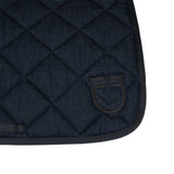 Jumping saddle pad in denim-effect technical fabric