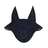 Fly veil in denim-effect technical fabric with logo