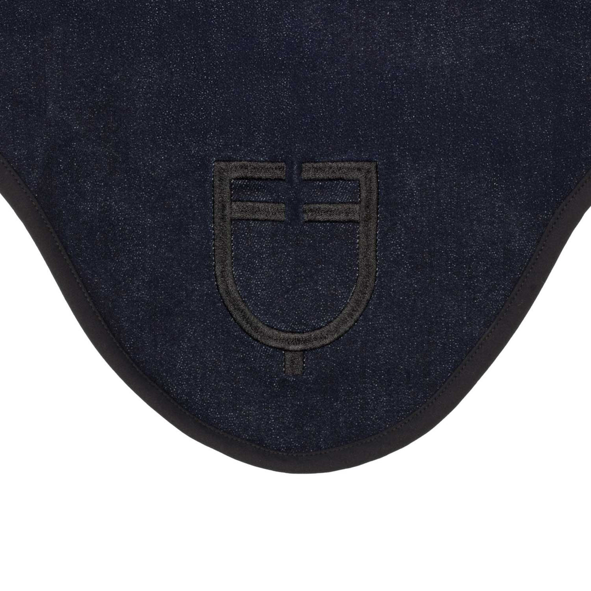 Fly veil in denim-effect technical fabric with logo