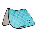 Jumping saddle pad with suede logo