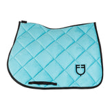 Jumping saddle pad with suede logo