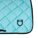 Jumping saddle pad with suede logo