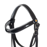 Shiny leather bridle for hobby horse