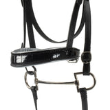 Shiny leather bridle for hobby horse