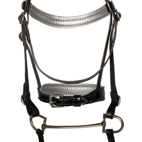 Shiny leather bridle for hobby horse