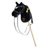 Shiny leather bridle for hobby horse