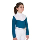 Girls' long-sleeved polo shirt