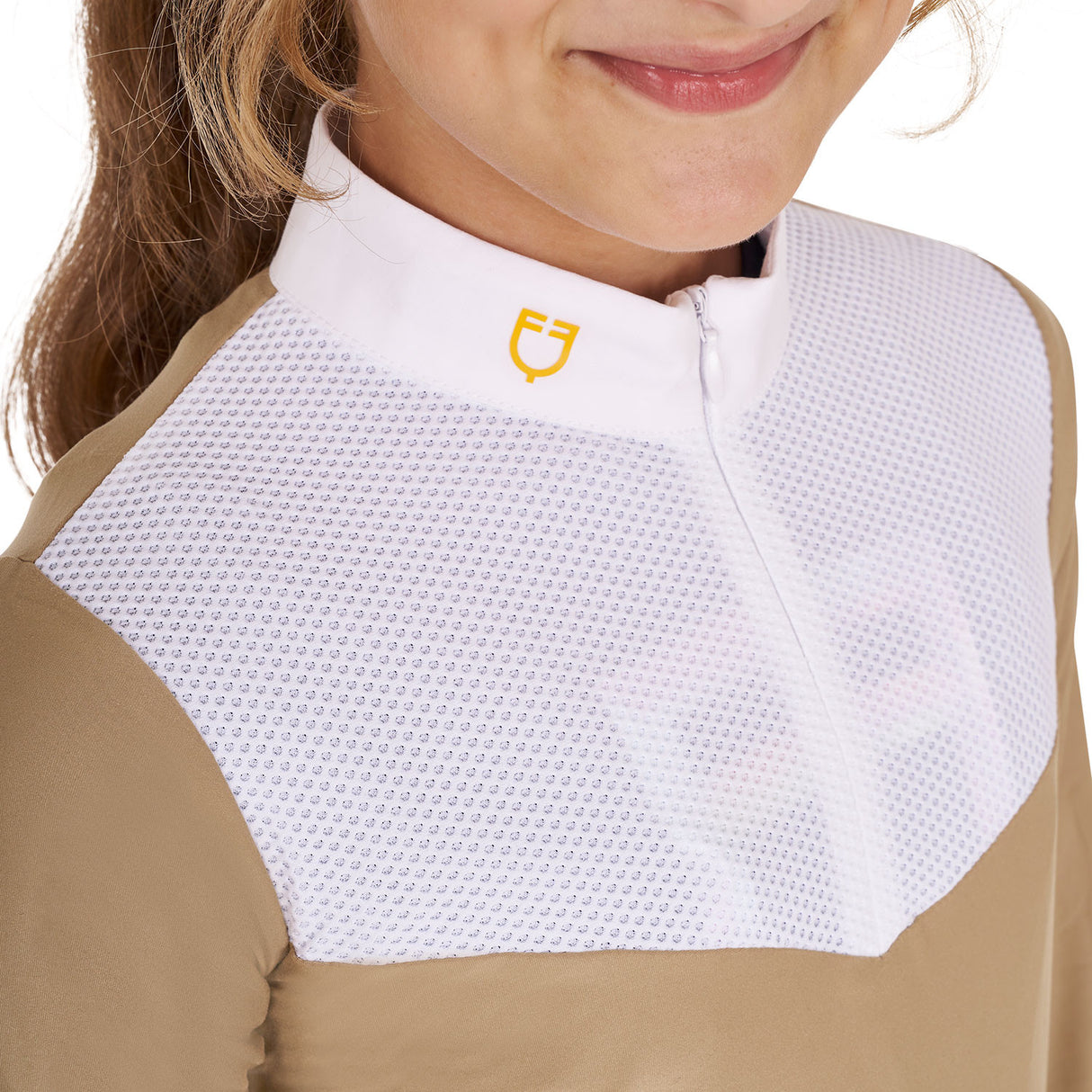 Girls' long-sleeved polo shirt
