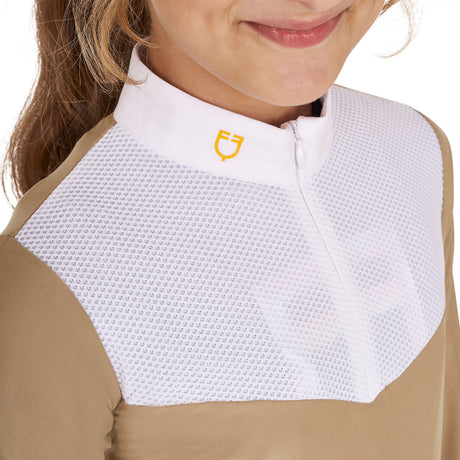 Girls' long-sleeved polo shirt