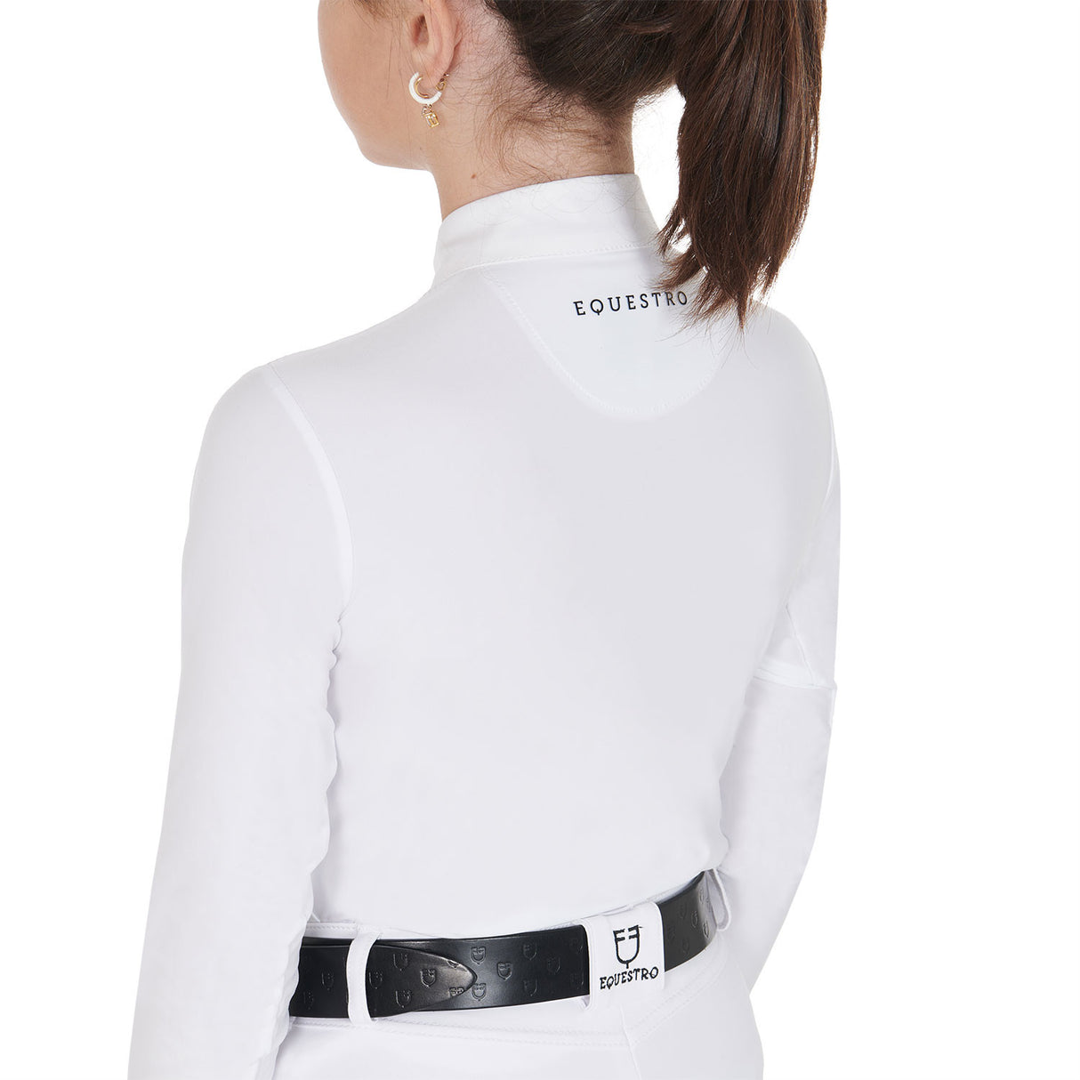 Girls' long-sleeved polo shirt