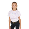 Equestro Girls' Slim Fit T-Shirt Multicolor Logo Print