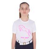Equestro Girls' Slim Fit T-Shirt Stay Wild Print