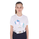 Equestro Girls' Slim Fit T-Shirt Jump Print