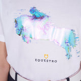 Equestro Girls' Slim Fit T-Shirt Jump Print