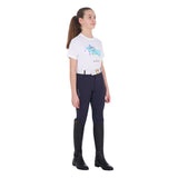 Equestro Girls' Slim Fit T-Shirt Jump Print