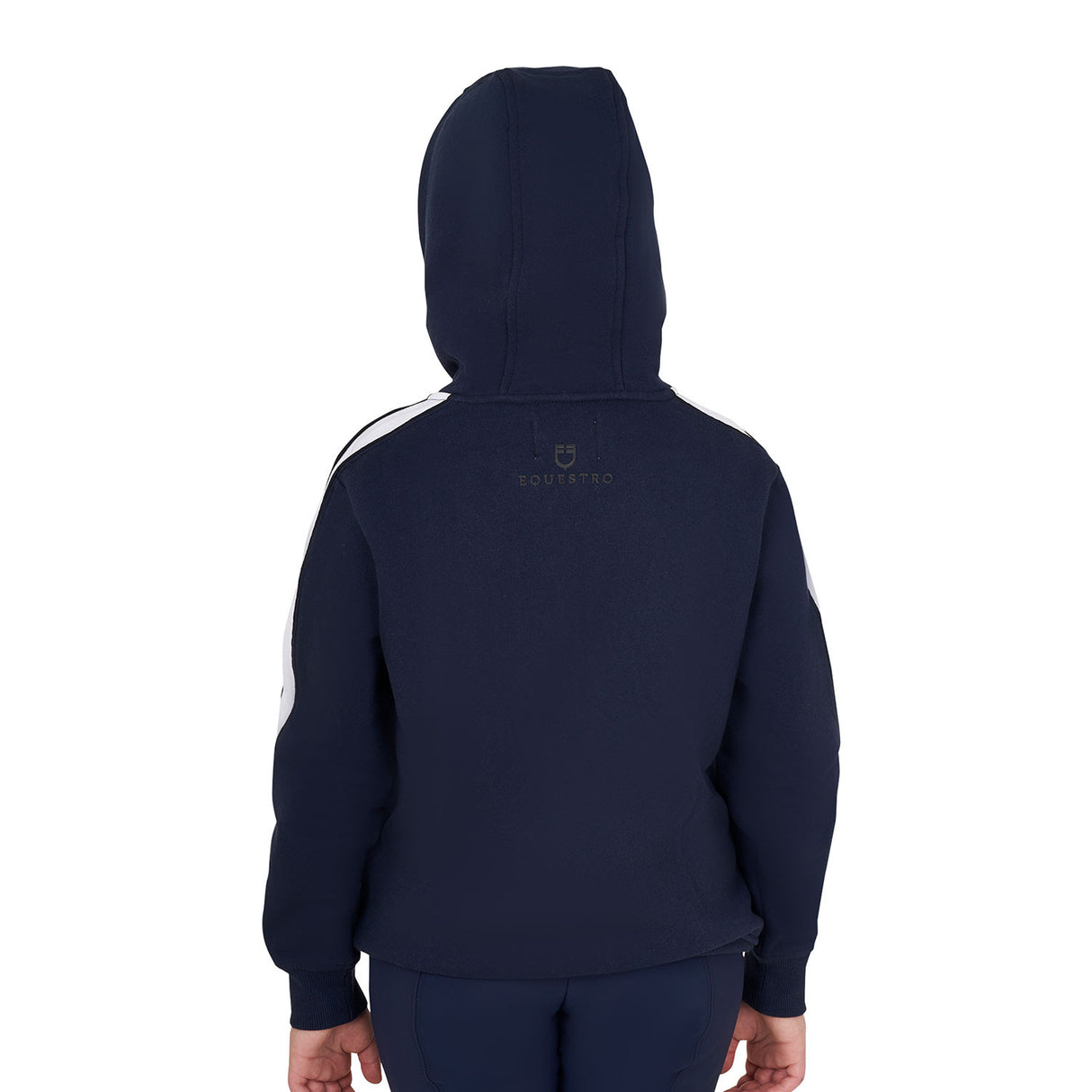 Girls' cotton hoodie with front zip