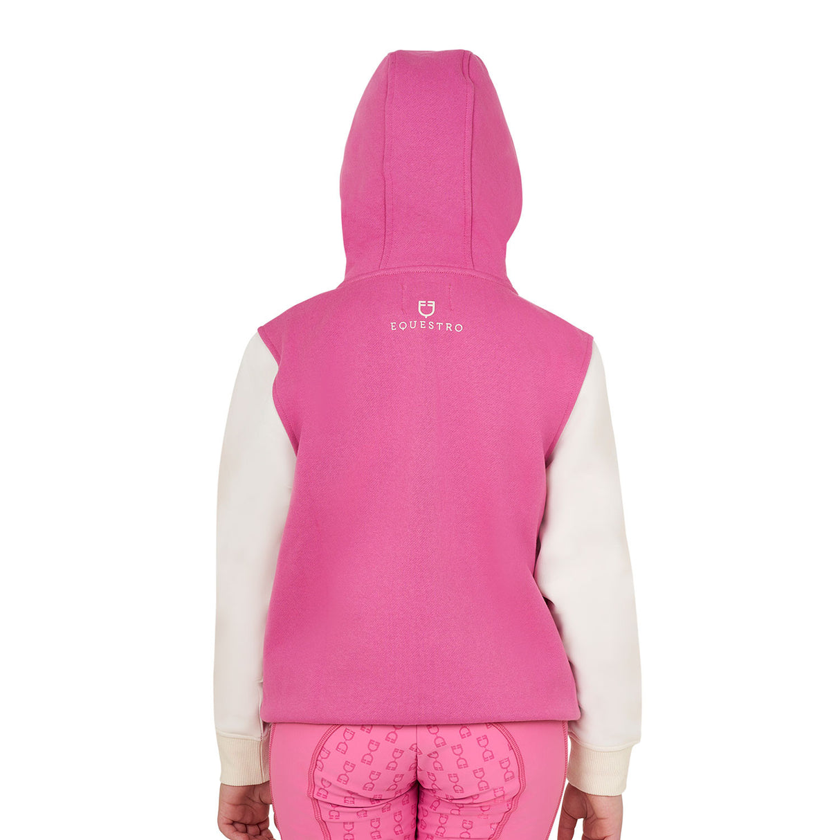 Girls' EQ two-tone hoodie with front zip