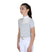 Girls' slim fit competition polo shirt with silk-like fabric inserts