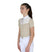 Girls' slim fit competition polo shirt with silk-like fabric inserts