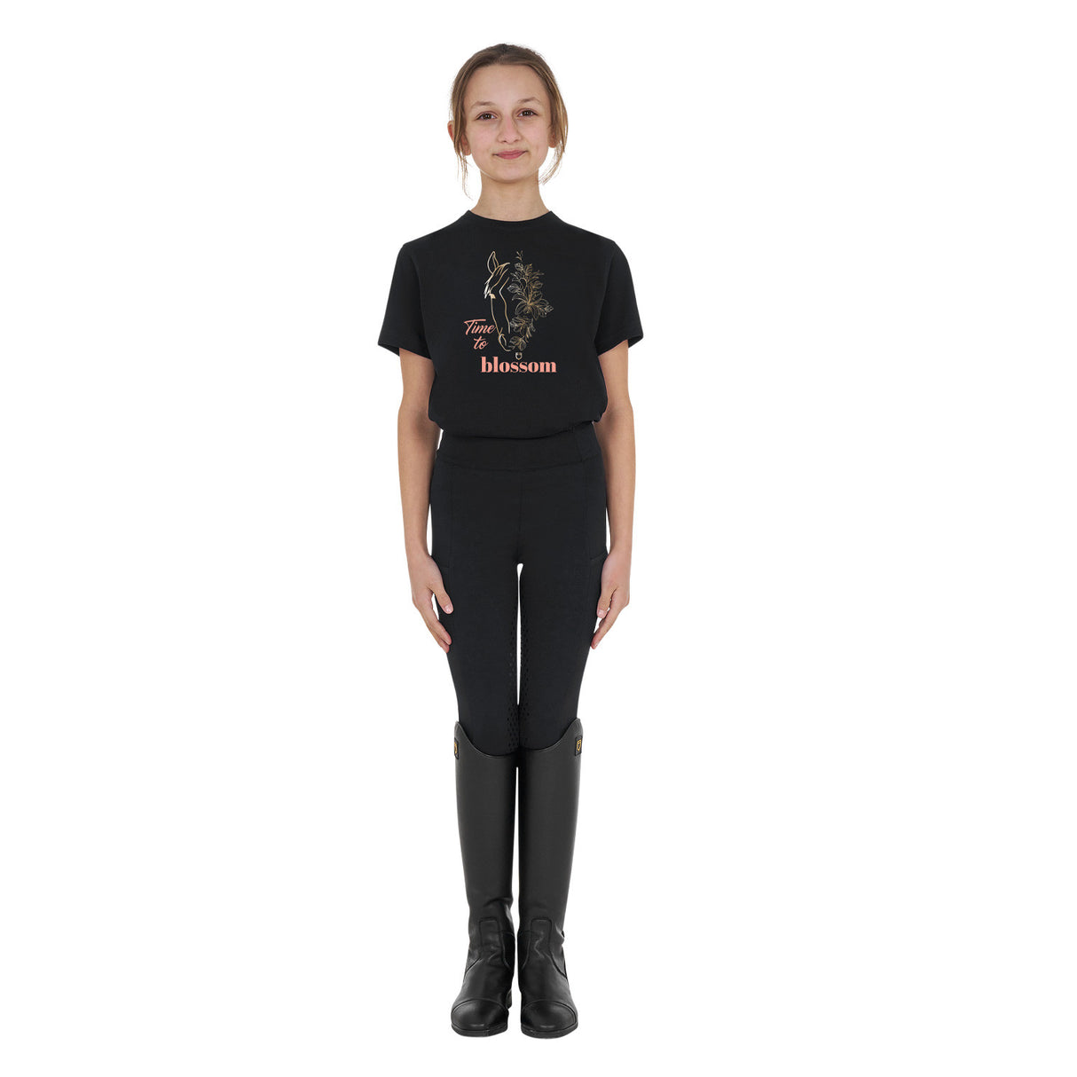 Girls' Time to Blossom cotton T-shirt