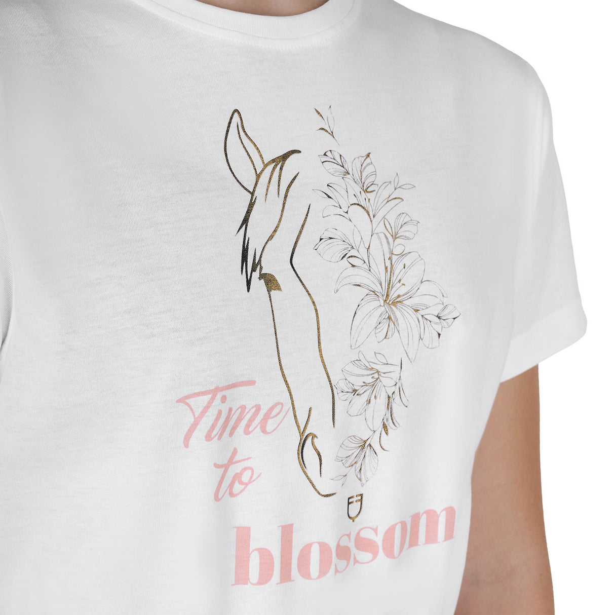 Girls' Time to Blossom cotton T-shirt