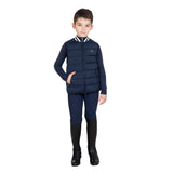 Boys' technical vest with knit collar