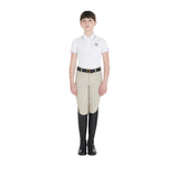 Equestro Kids' Slim Fit Polo Shirt In Antibacterial Technical Fabric