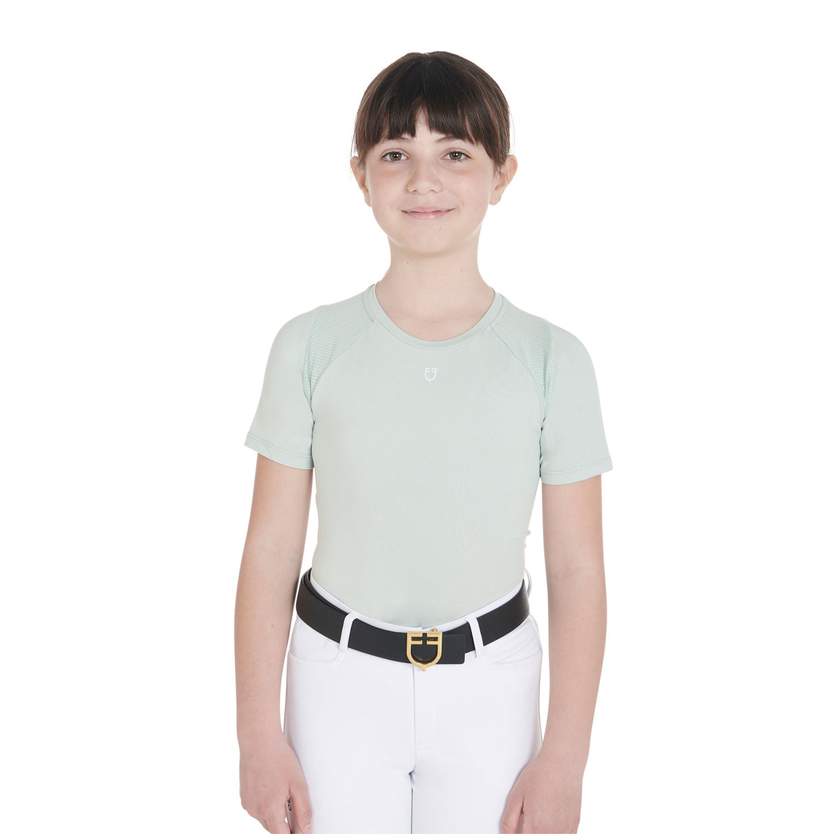 Equestro Kids' training t-shirt in technical fabric