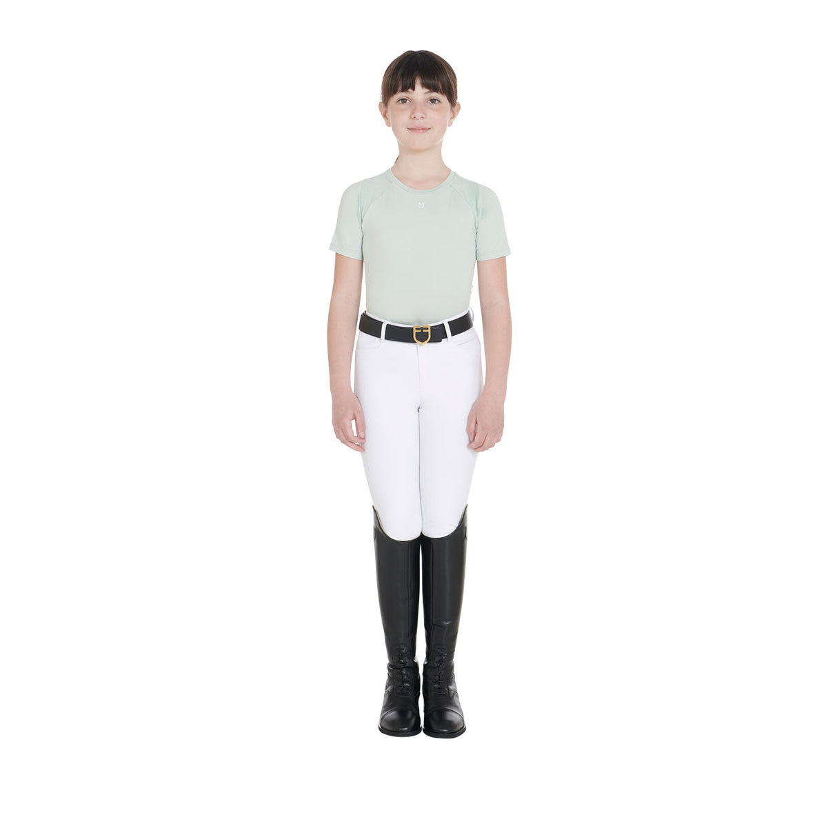 Equestro Kids' training t-shirt in technical fabric