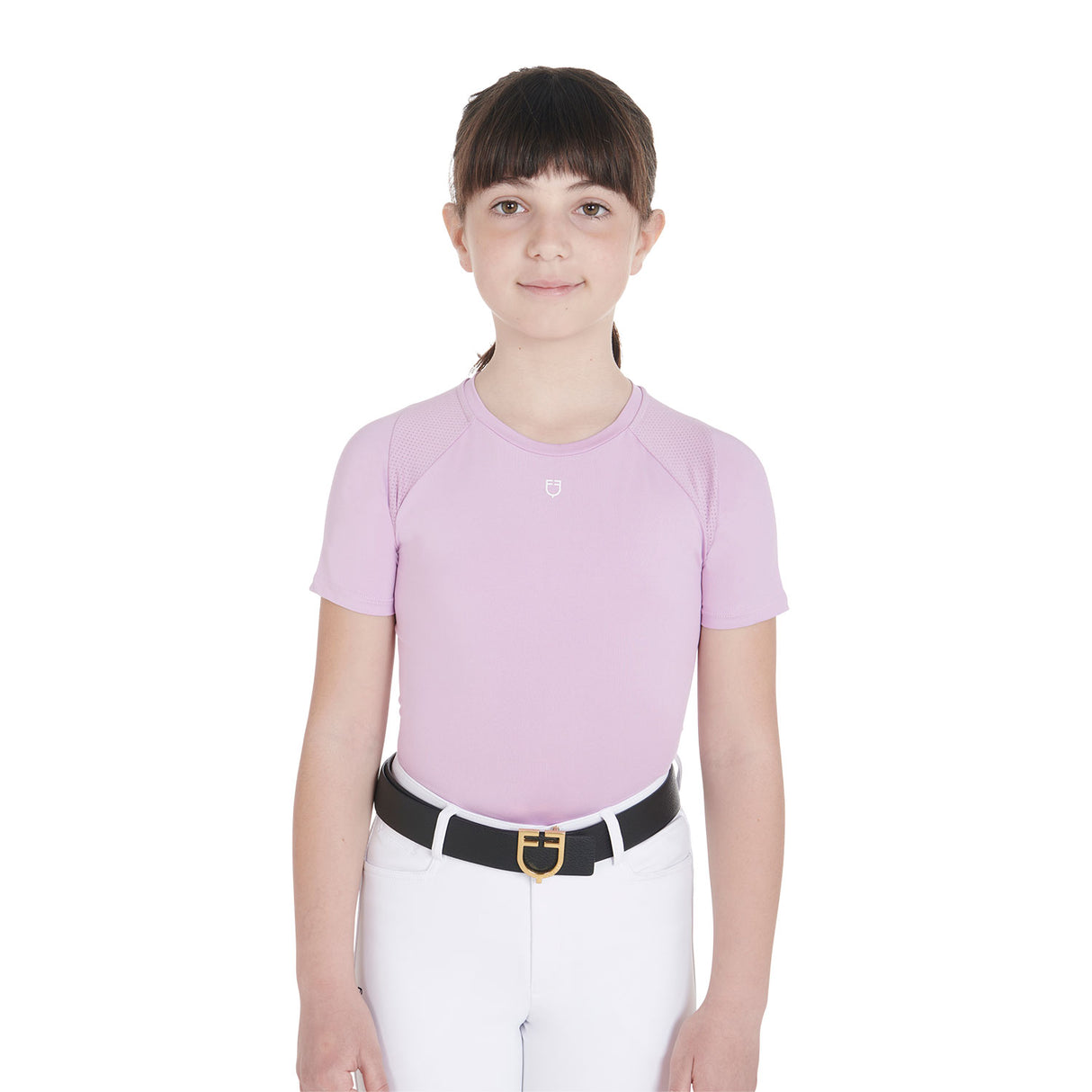 Equestro Kids' training t-shirt in technical fabric