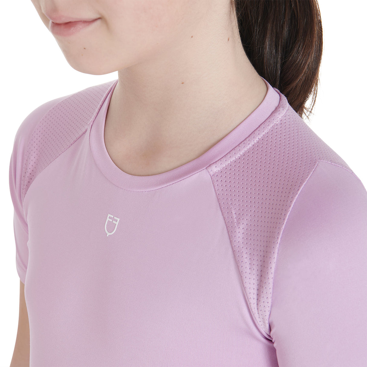Equestro Kids' training t-shirt in technical fabric