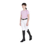 Equestro Kids' training t-shirt in technical fabric