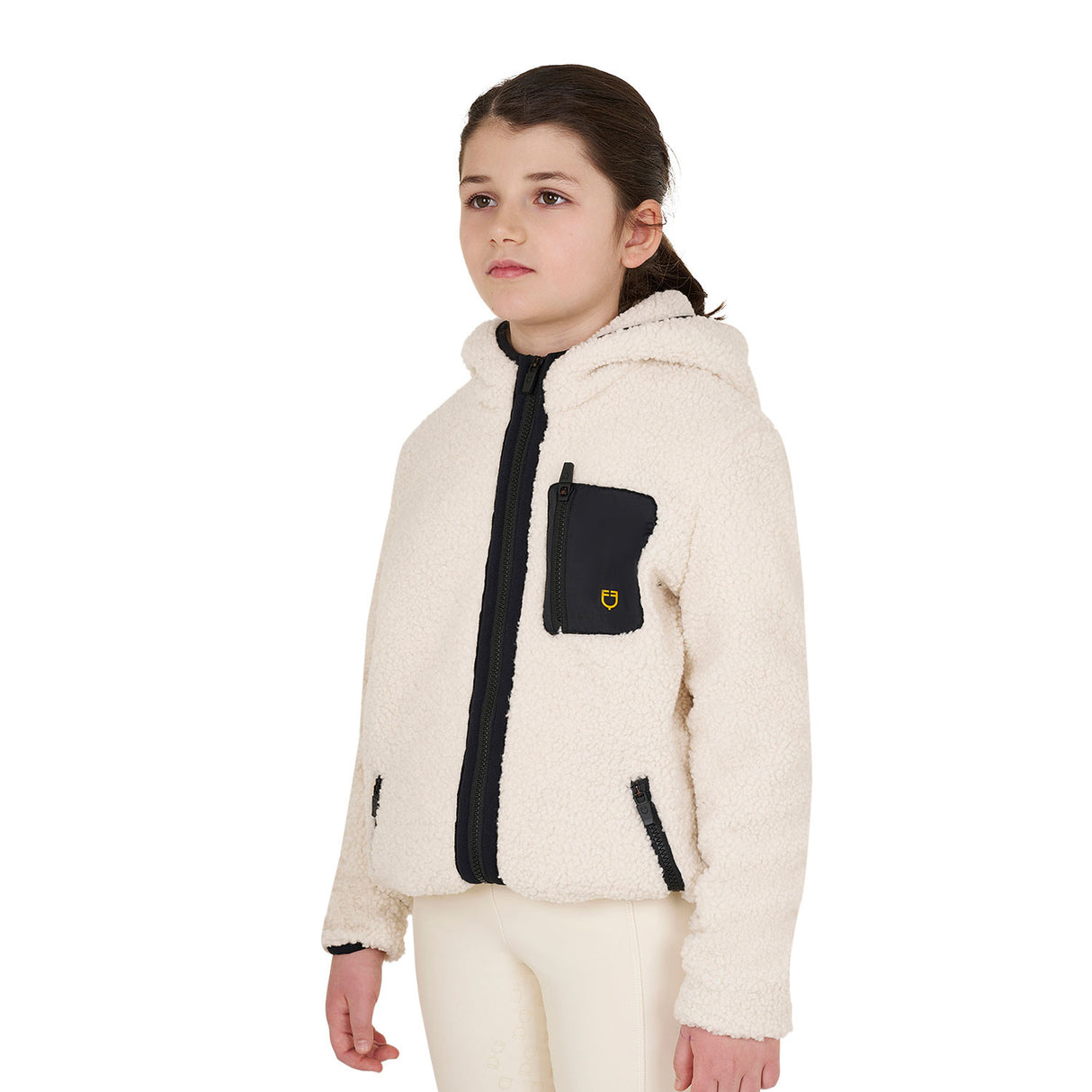 Kids' fleece sweatshirt with front zip