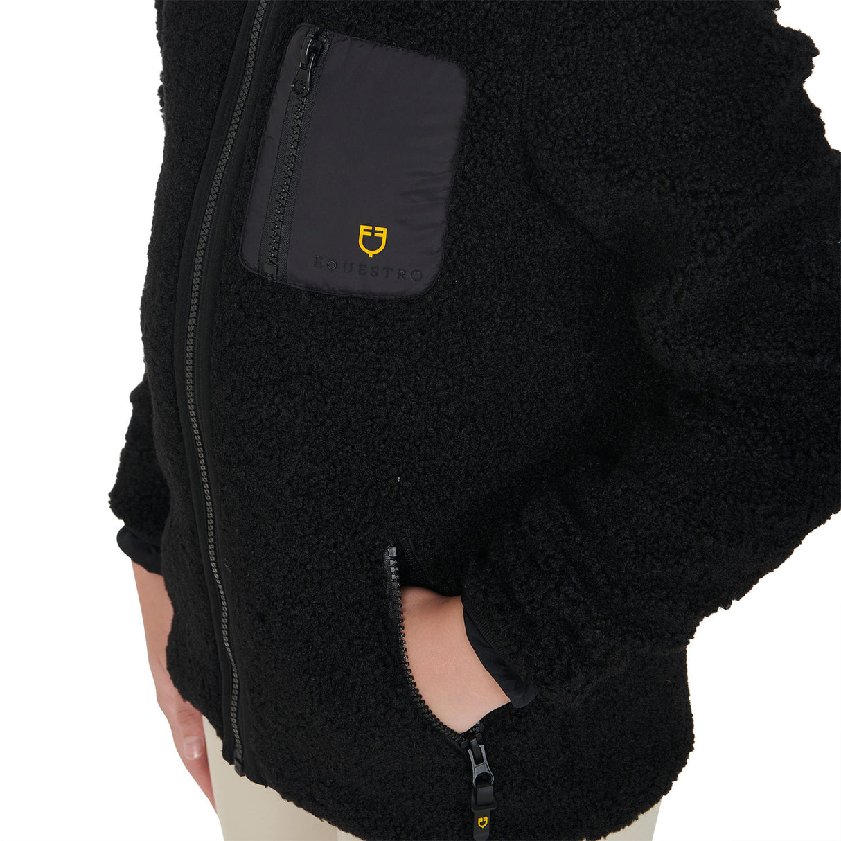 Kids' fleece sweatshirt with front zip